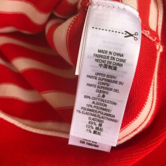Juicy Couture Girls Dress Size XL Seychelles Orange Striped Sweater Tank NEW - Picture 7 of 8